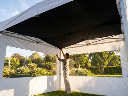 Black roof lining for 4x4m pop-up gazebo, perfect for outdoor events. - product detail