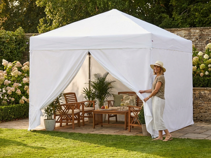 White Gazebo Sidewall Kit 3x3m for Outdoor Events - view 3