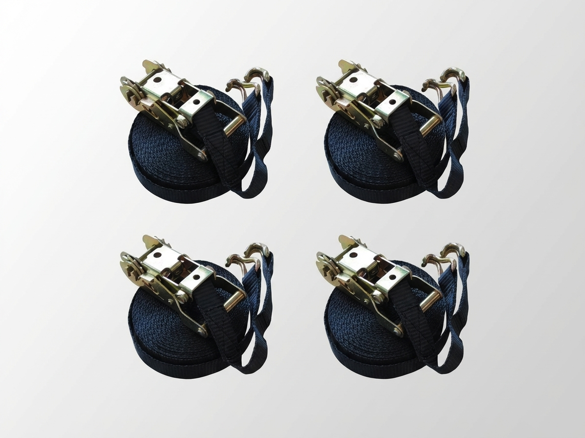 Black storm straps with high load capacity for outdoor securing - product detail