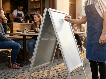 Aluminium A-Board with Steel Frame for Commercial Display