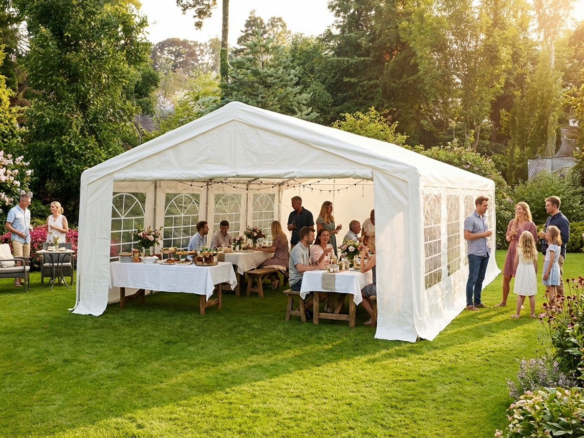 5x10m white marquee tent for outdoor events - product detail