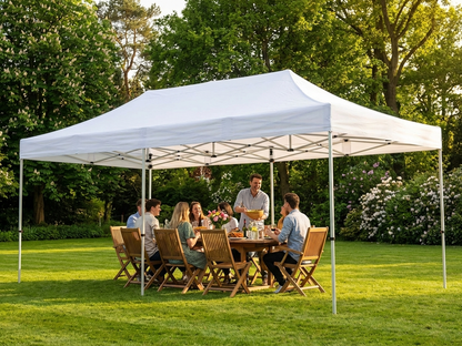 Pop Up Gazebo 4x8 metres white flame retardant for outdoor events - view 3