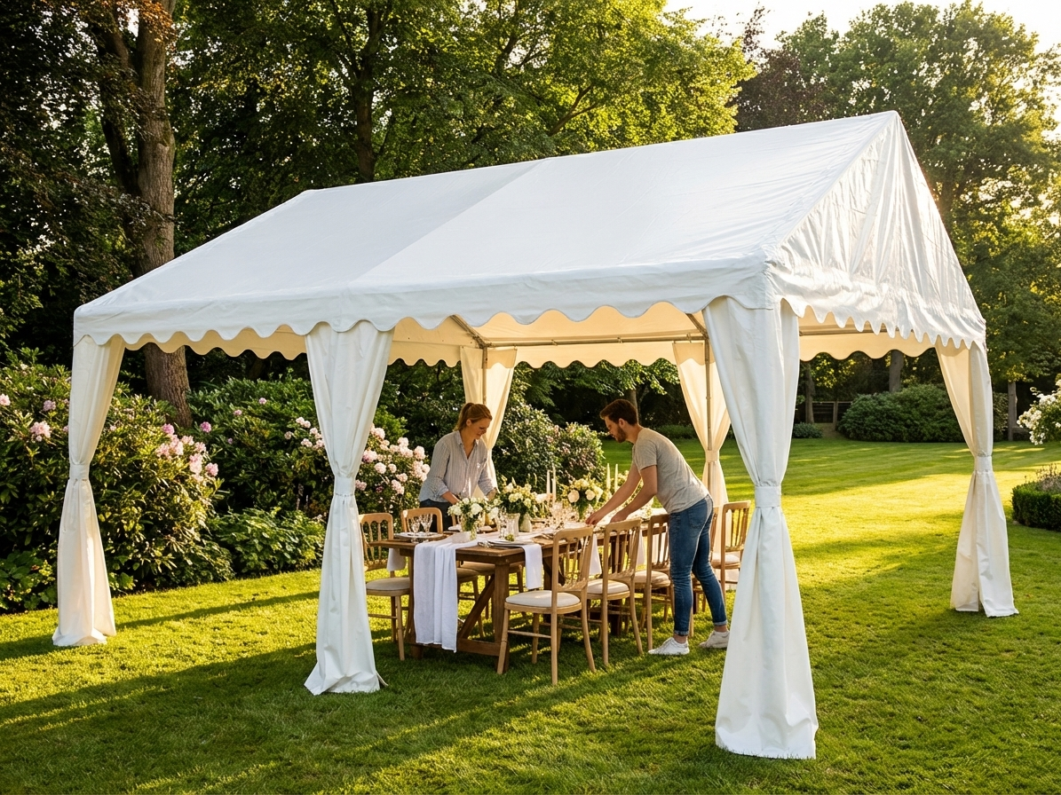 PVC Roof Cover 7x7m White for Marquee Use - product detail