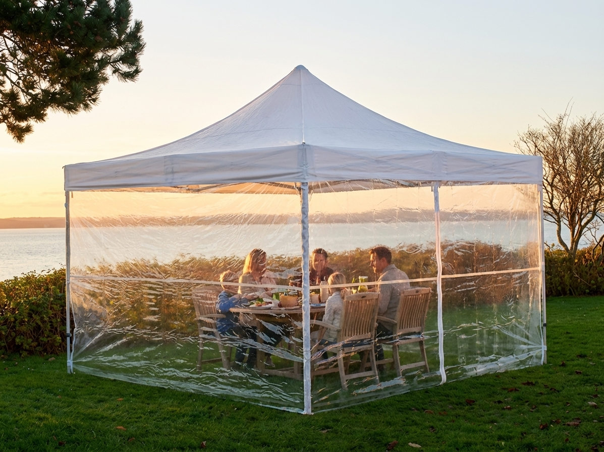 Transparent pop-up gazebo 4x4m for outdoor events - product detail