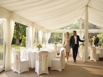 White Marquee Lining and Leg Curtain Pack for 7x14m Semi Pro Plus - view 3