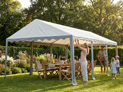 PVC roof cover for marquee 4x8m in white and grey - view 3