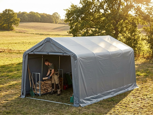 Grey PVC Roof Cover for Storage Shelter