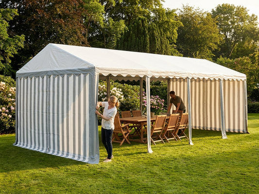 PVC Roof Cover for 5x8 m Marquee in White/Grey - product detail