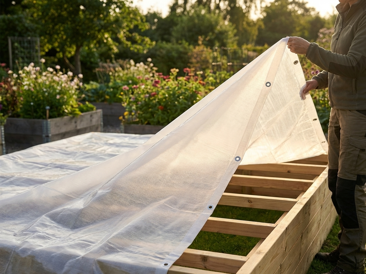 Translucent tarpaulin 5x8m for outdoor cover