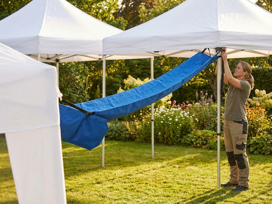 Raingutter 8 m Blue for Outdoor FleXtents - product detail