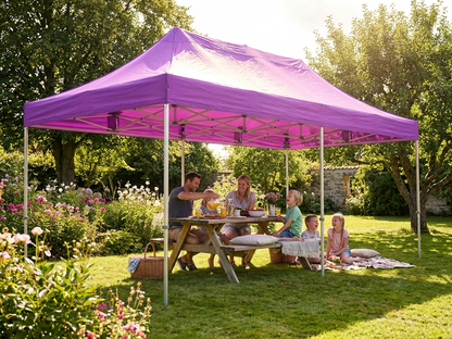 Pop up gazebo 3x6m purple steel frame for outdoor events - product detail