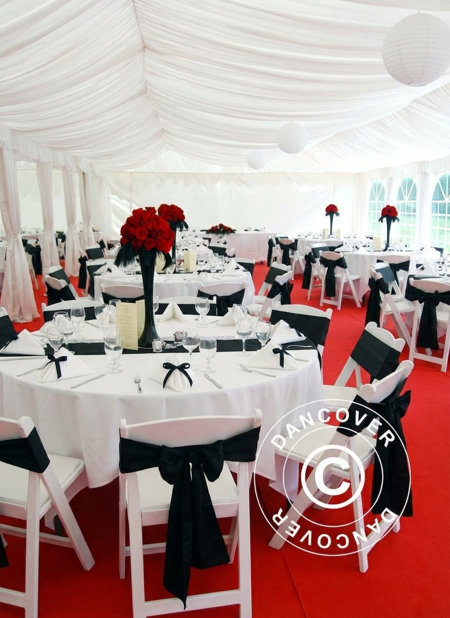 White Marquee Lining and Leg Curtain Pack for 7x14m Semi Pro Plus