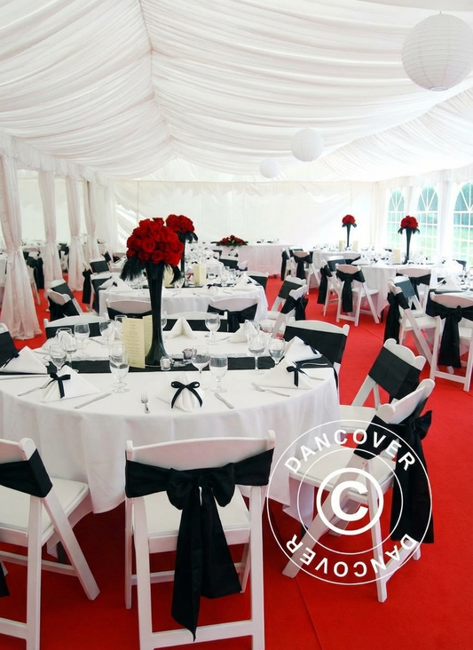 White Marquee Lining and Leg Curtain Pack for 7x14m Semi Pro Plus