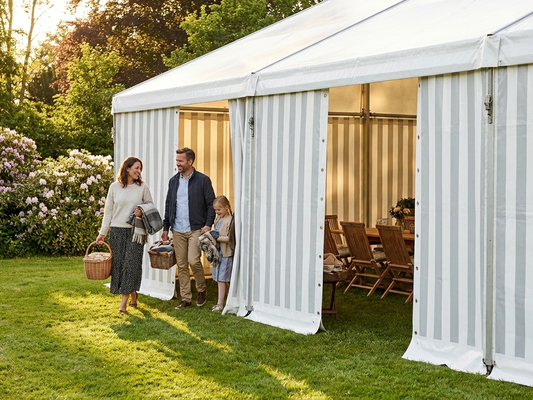 Endwall PLUS 4m White/Grey polyethylene tarpaulin