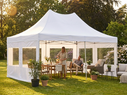 Pop-Up Gazebo 4x6m White for Outdoor Events