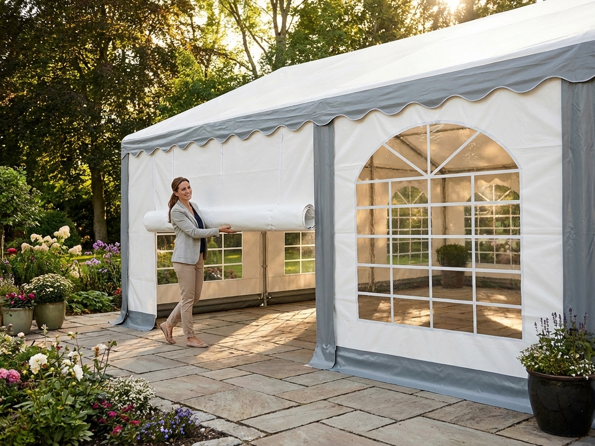 PVC Endwall with Large Window and Wide Door - view 3