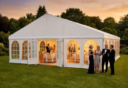 8x12m White Event Marquee with Heavy Duty PVC