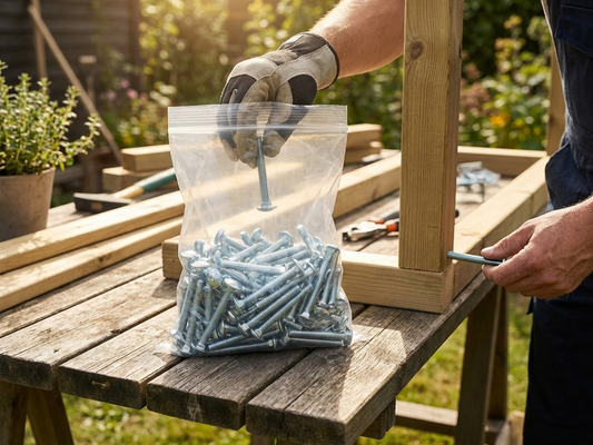 Steel bolts in 3-inch size with silver finish for industrial use