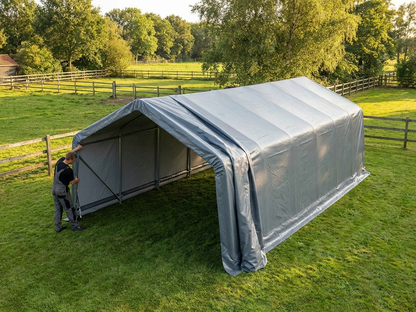 Grey PVC Roof Cover for Storage Shelter