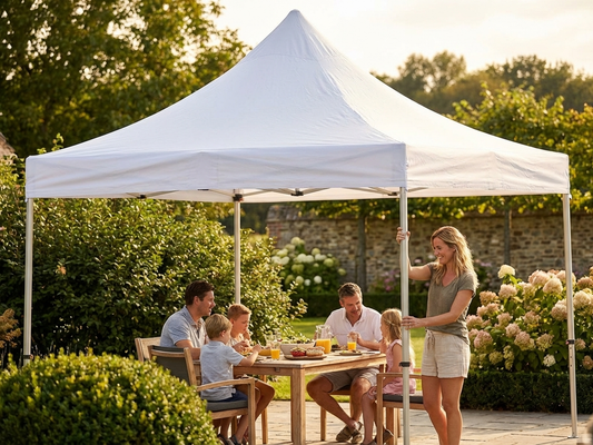 White gazebo roof cover 3x3 m for outdoor events - product detail