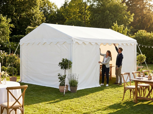 White PVC roof cover 4x6m for event marquees - product detail