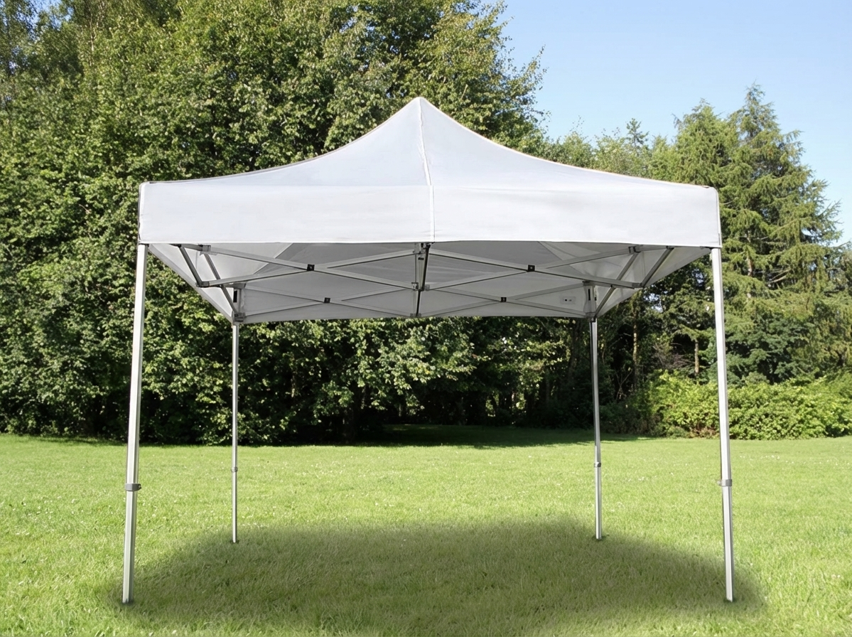 Pop Up Gazebo 4x4m White Flame Retardant for Outdoor Events