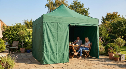 Green gazebo sidewall kit 3x3 m for outdoor events