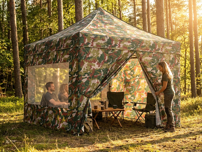 Camouflage Pop Up Gazebo Sidewall Kit, 4x4m, Outdoor Use - view 3