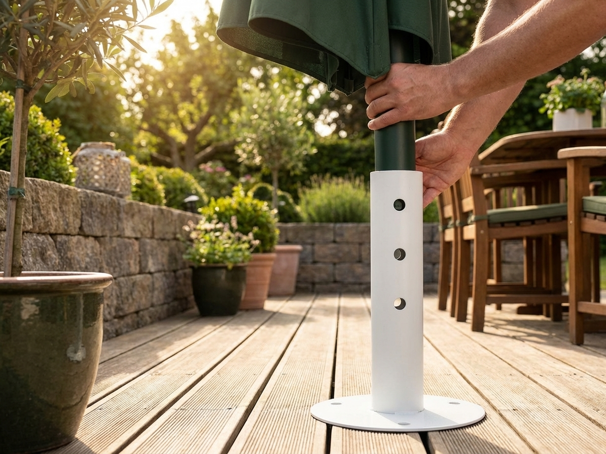 Galvanised Steel Foot Base in Silver for Industrial Use - view 3