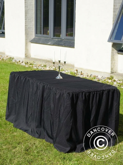 Black Polyester Tablecloth 183x76 cm for versatile use