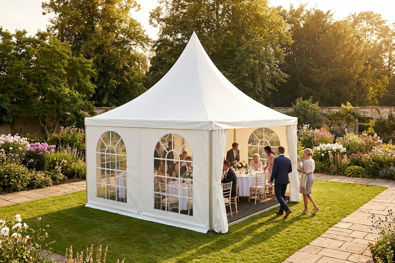 4x4m White Pagoda Tent for Event Use - view 3