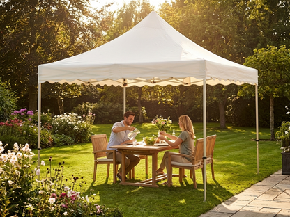 White gazebo roof cover 3x3m for outdoor use