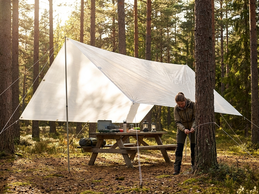 Translucent PE tarpaulin 4x6 m for outdoor coverage - product detail