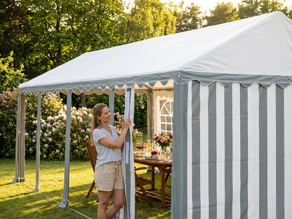 PVC Roof Cover for 5x8 m Marquee in White/Grey