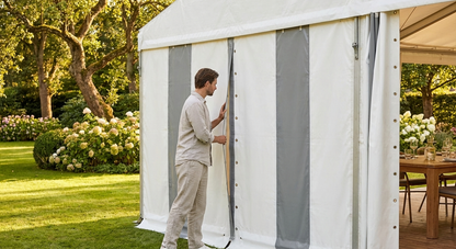 PVC Endwall in White/Grey for Industrial Use - view 3