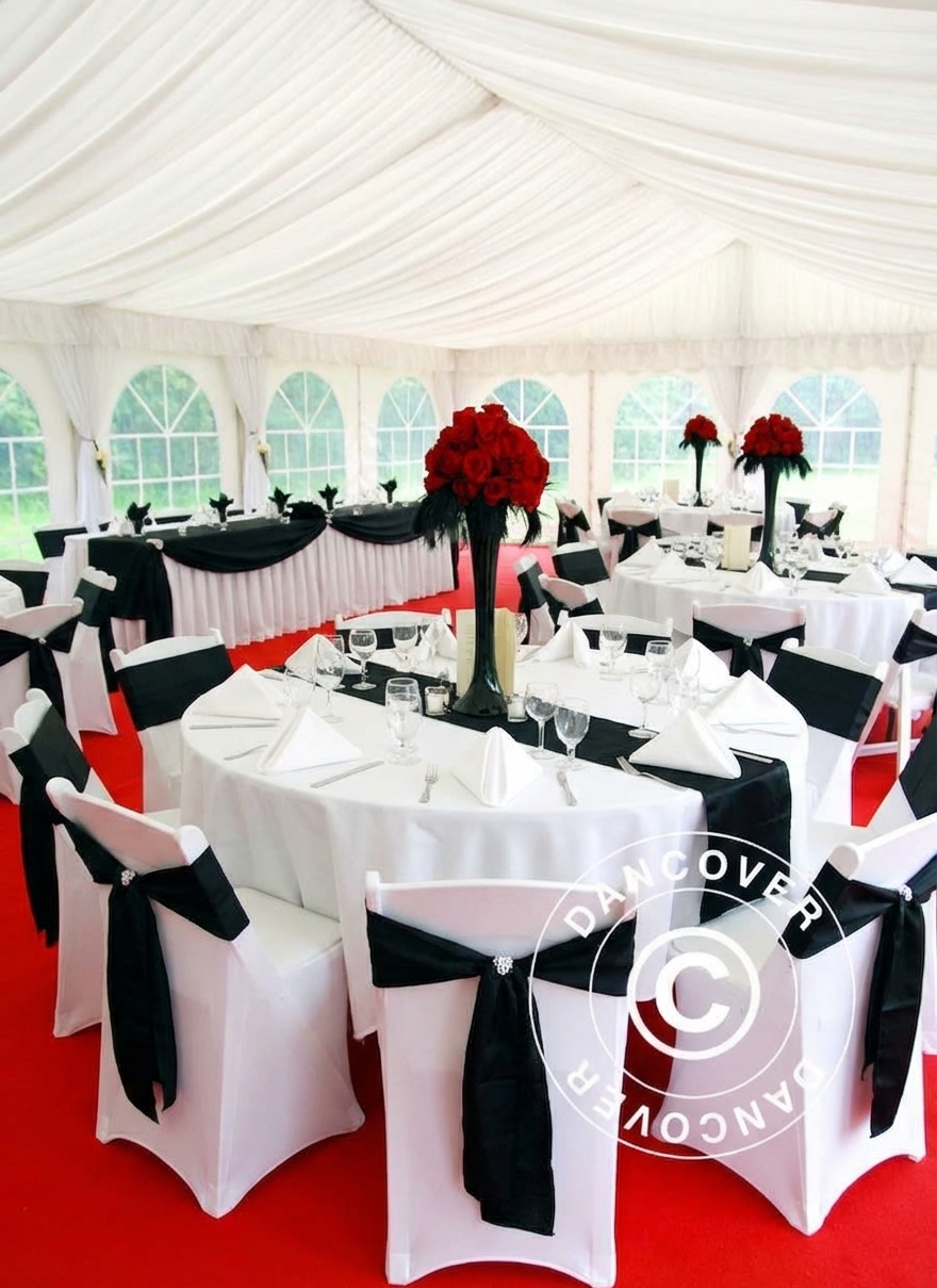 White Marquee Lining and Curtain Pack for 6x8m Marquee - product detail