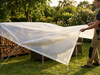 Translucent tarpaulin 6x10 m for outdoor use