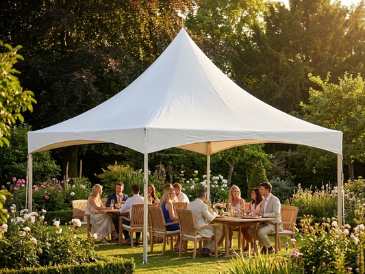 PVC roof cover for PartyZone Pagoda 4x4m in white - product detail