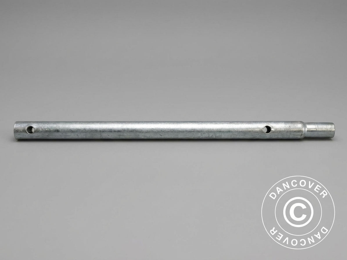 Galvanised steel pipe for storage tent support