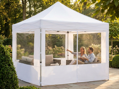 White gazebo sidewall kit 3x3m for outdoor use - view 3