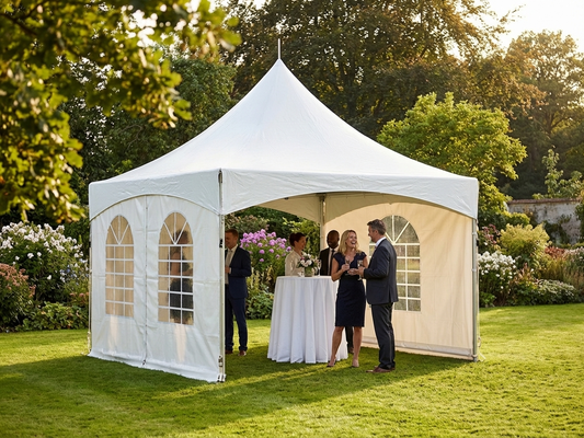 White Pagoda Marquee 3x3 m for Parties and Events