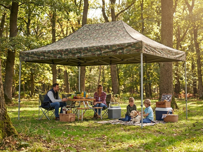 Pop up gazebo in camouflage design, 4x6m