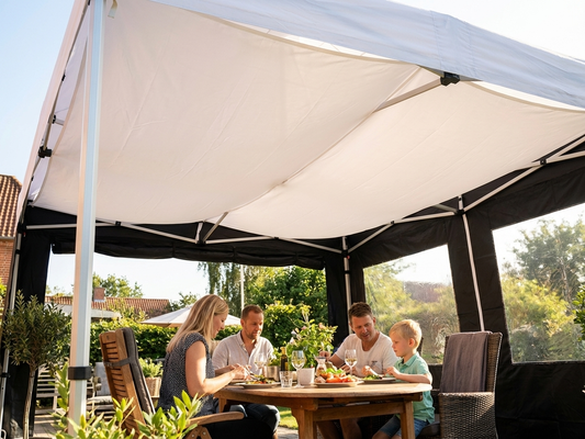 White pop-up gazebo roof lining for 4x4m, ideal for outdoor events - product detail