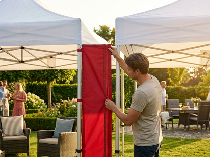 Red infill joint panels for FleXtents® PRO pop-up gazebo - product detail