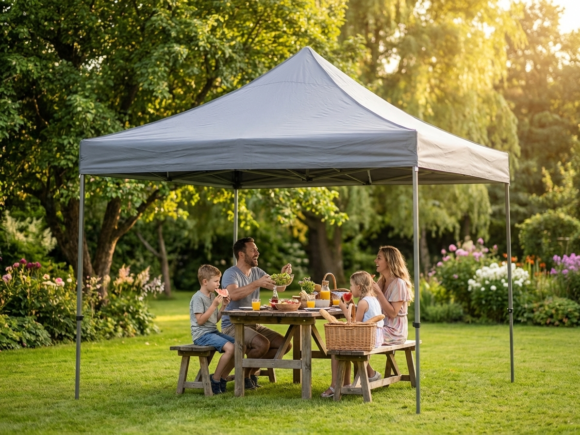 Pop up gazebo 4x4 m grey with aluminium frame for outdoor events - view 3