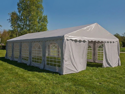 Sand-coloured 5x10m marquee for commercial events