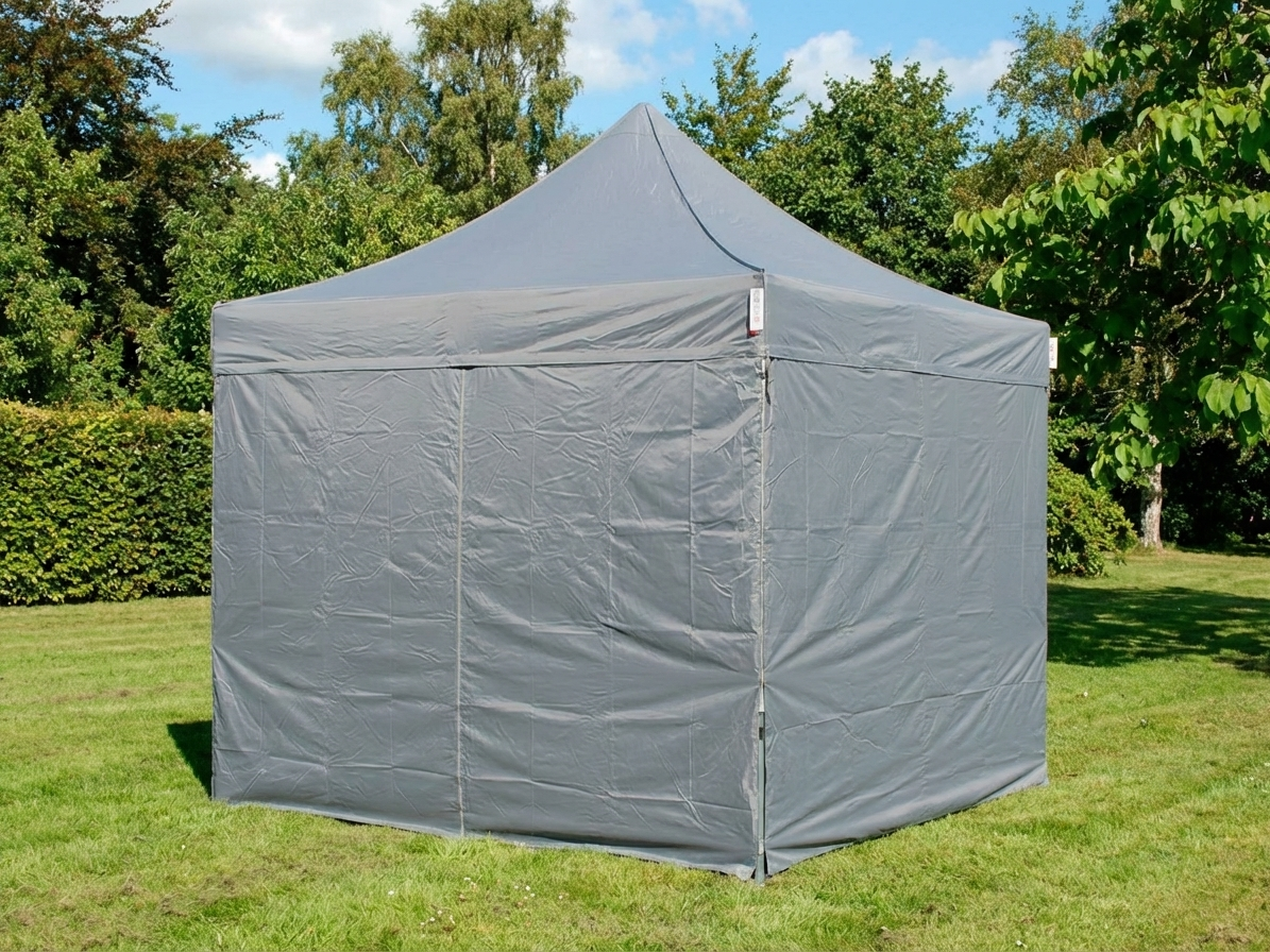 Pop up gazebo grey 3x3m with steel frame for outdoor events - product detail