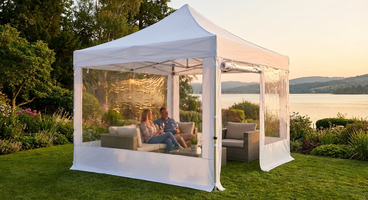 Transparent pop-up gazebo 4x4m for outdoor events - view 3
