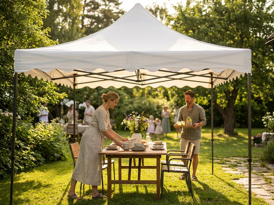 White gazebo roof cover 3x3m for outdoor use - product detail