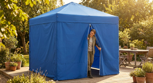 Blue Gazebo Sidewall Kit 2x2m made from Polyester PVC